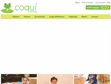 Tablet Screenshot of coquibaby.com